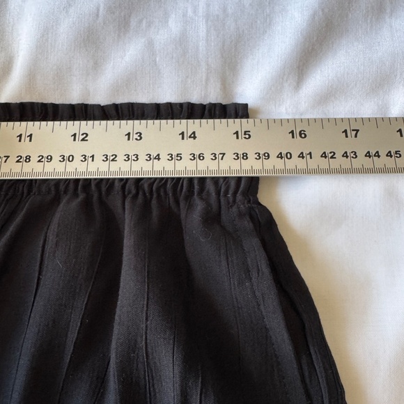 H&M Women's Wide Leg Loose Fit Boardwalk High-Rise Pants Black Medium Beach - Picture 9 of 13